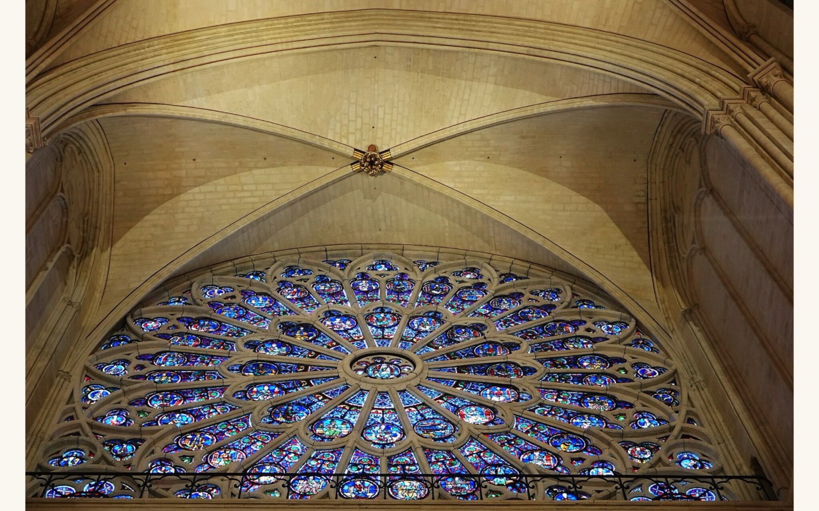 The north rose window of Notre-Dame de Paris